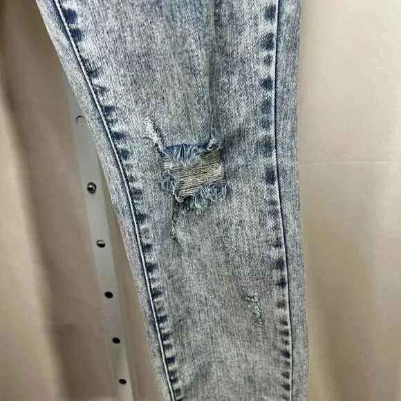 Judy Blue Skinny Stone Wash Size 7|28 90s Jeans Denim Casual Distressed - Picture 5 of 11